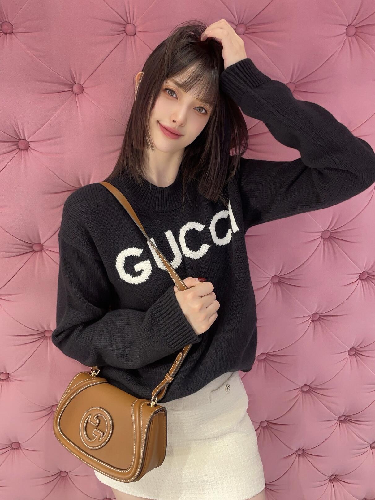 Gucci Odzież Bluzy Dzianiny Wełna Kolekcja jesienna/zima Długi rękaw