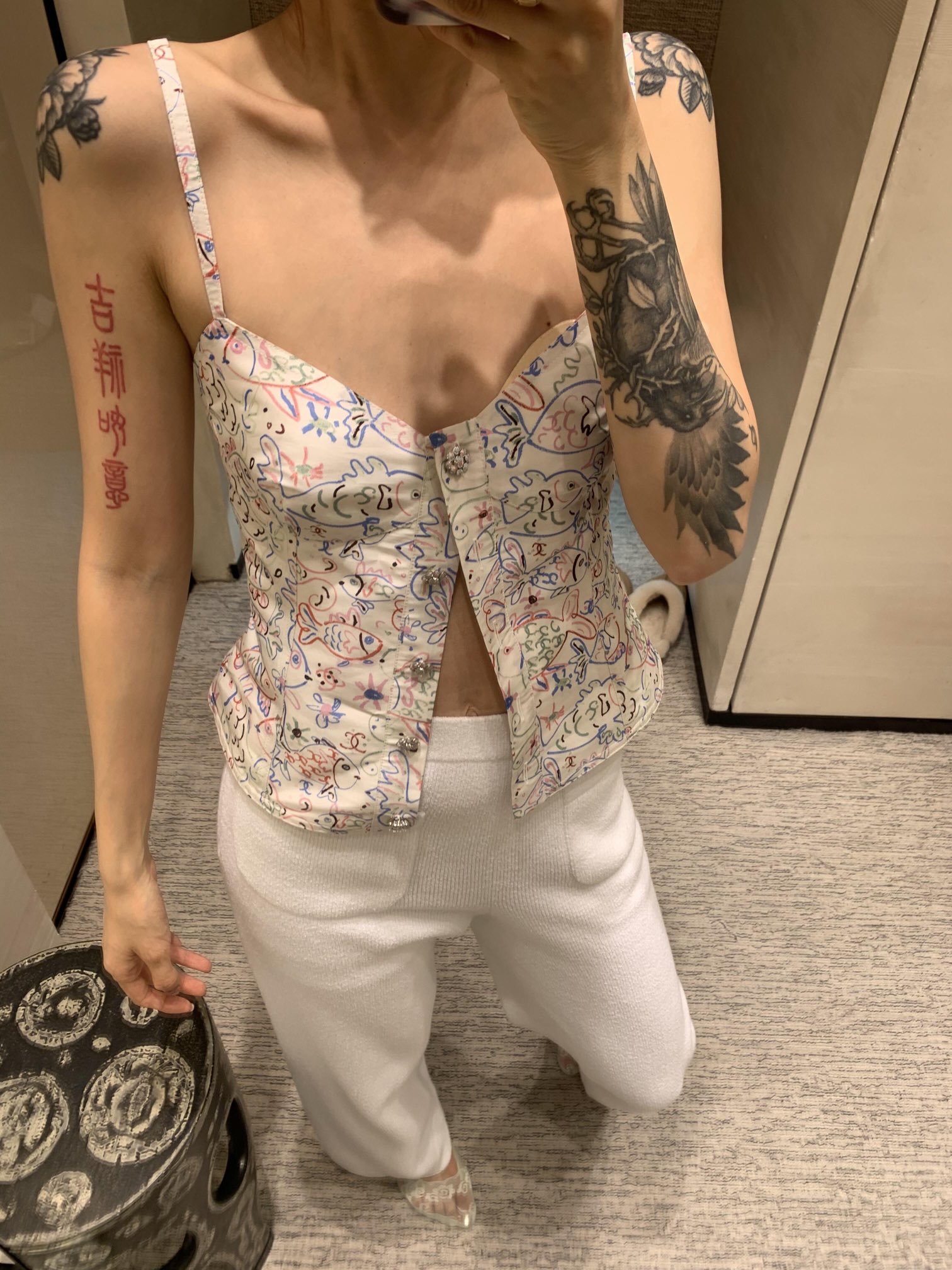 Chanel 25S Resort Graffiti Print Cami Top - Summer Fashion Essential 2 i1732873243 3337 7