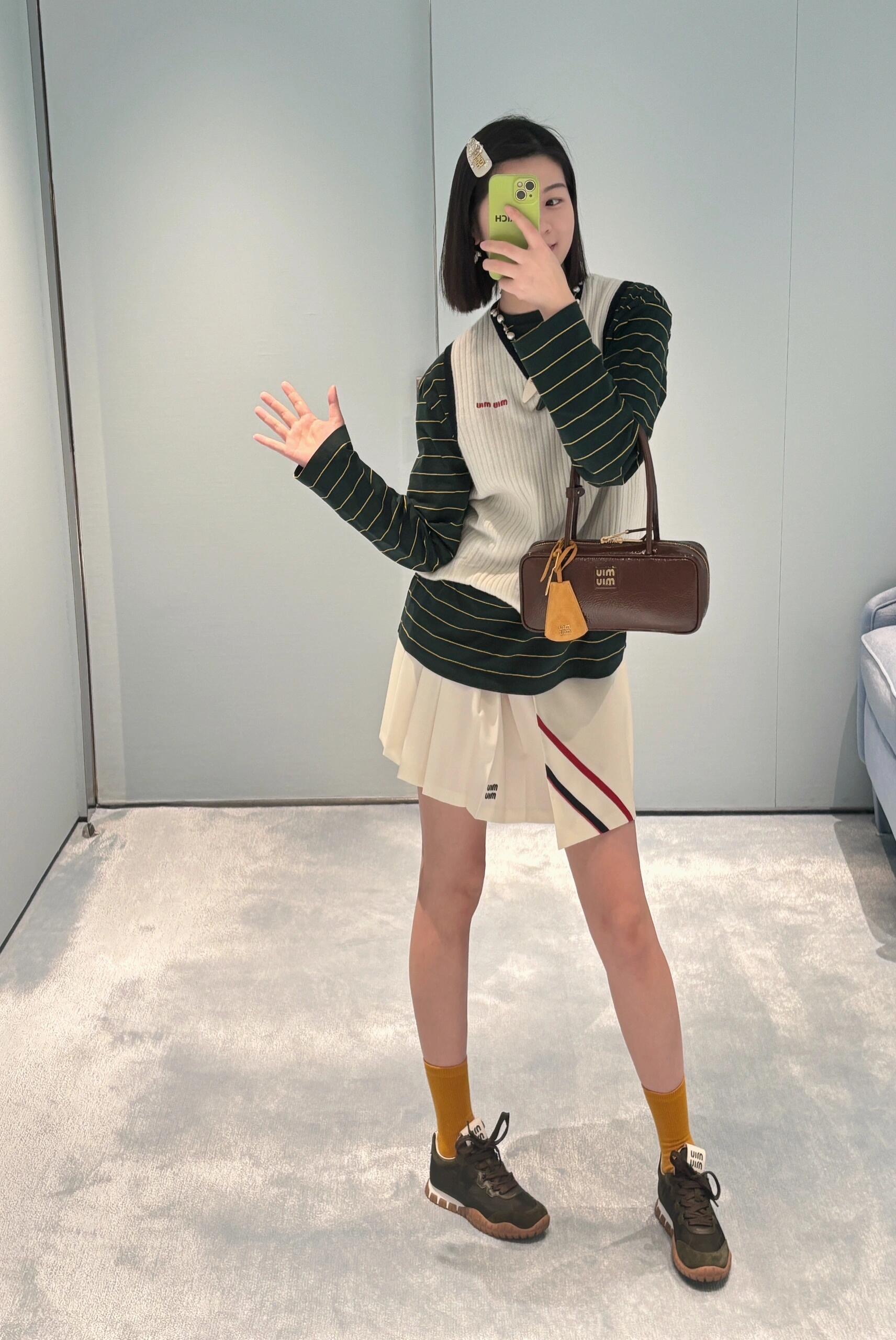 NO:309264,Miu style stitching,,miumiu,alexander wang19860909Miu式叠穿,,miumiu,alexander wang,Women's clothing