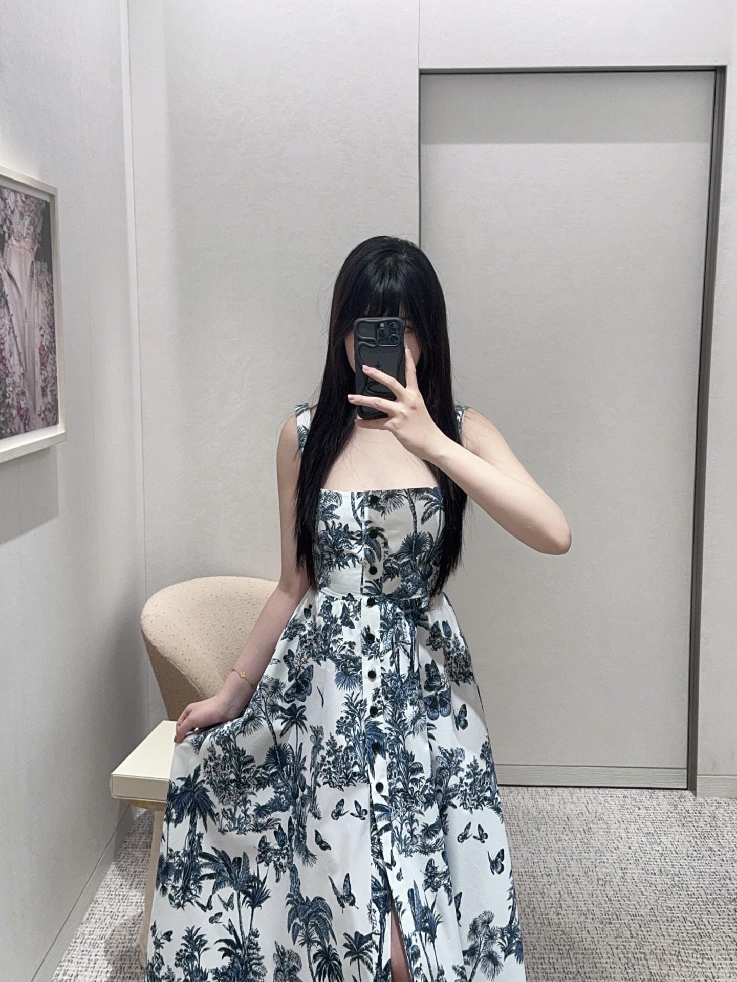 Dior 25SS Tropical Print Cotton Sundress - Elegant Summer Style 6 i1747648103317 2302 0 4
