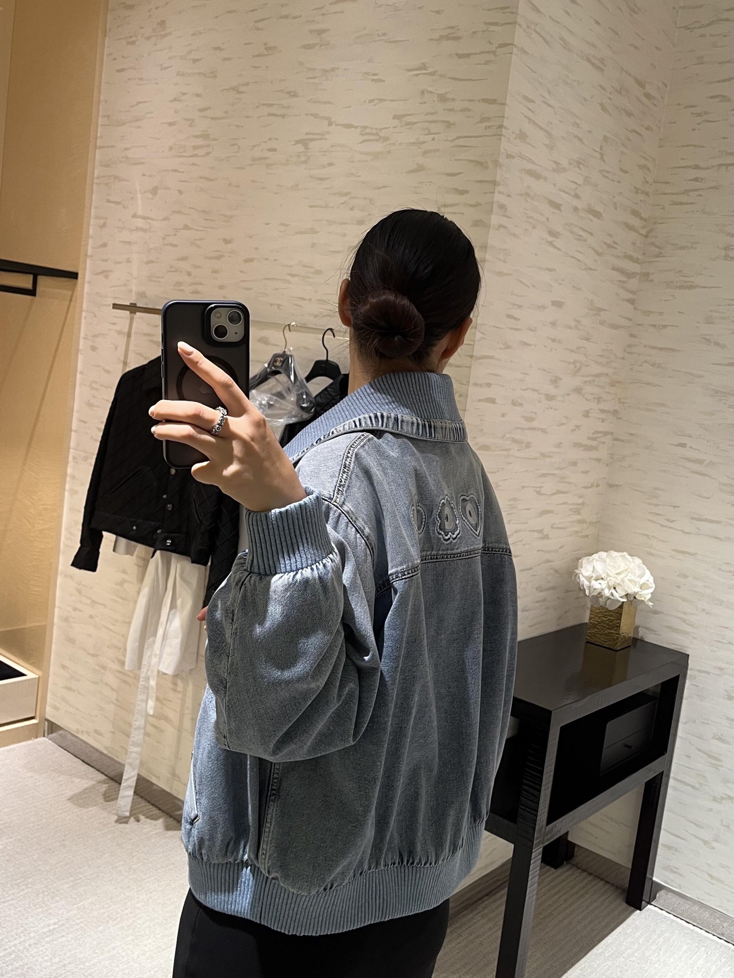 Chanel Coco Beach Denim Jacket with Heart Embroidery - Vintage Blue 4 i1750069501595 4452 0 2