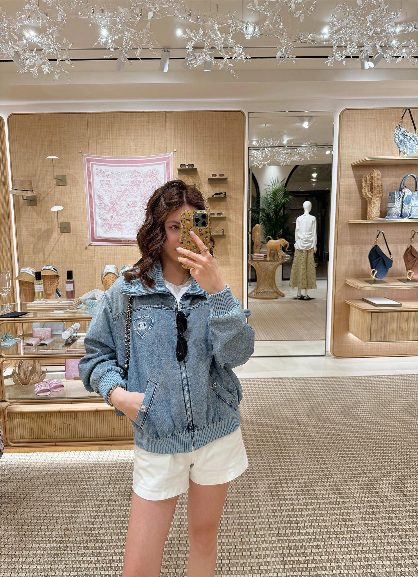 Chanel Coco Beach Denim Jacket with Heart Embroidery - Vintage Blue 9 i1750069502707 2069 0 7
