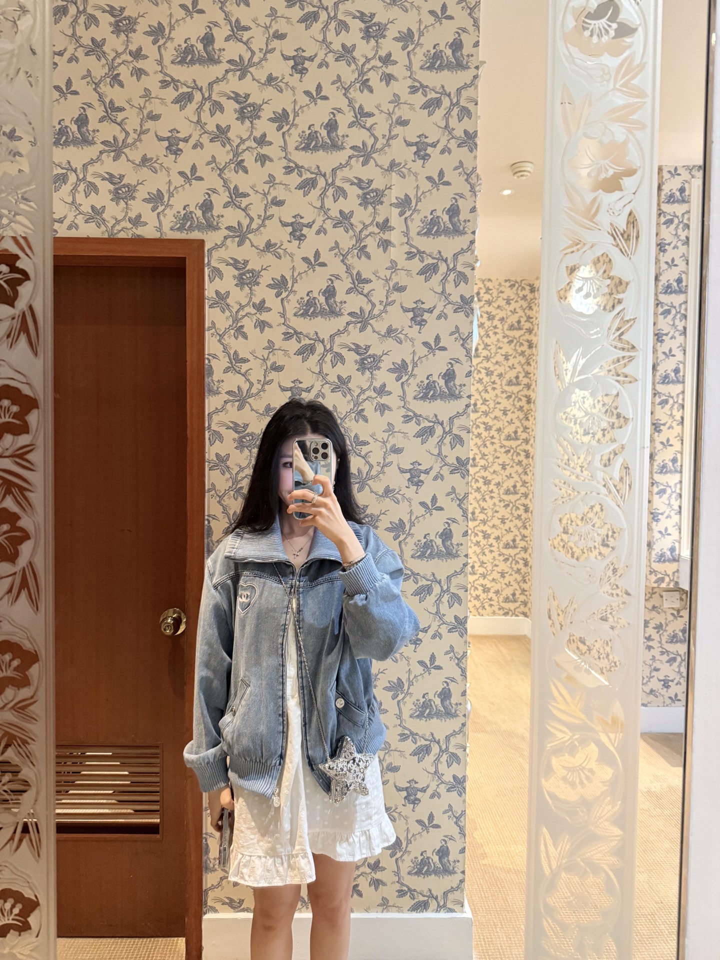 Chanel Coco Beach Denim Jacket with Heart Embroidery - Vintage Blue 7 i1750069503019 7409 0 5