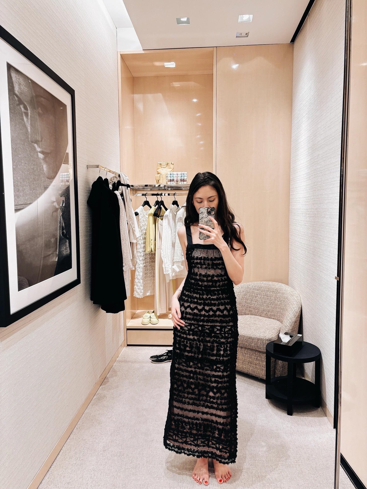 NO:446197,Chane* 25A Handicraft Series New Style Silk Hollow Sling Dress丨Exclusive YB Development!  High-end production!  It is simply a blessing for pear-shaped sisters to better modify their legs. It is suitable for girls of all sizes. It is more casual and practical and fashionable. Whether it is worn alone or in the inner wear!  The materialistic super nice is a must-have for humans. I love you at first sight. S/M/L is available in stock, chanel, skirts, real silk, alexander wang19860909Chane* 25A手工坊系列新款 真丝镂空吊带连衣裙丨独家yb开发！高版出品！简直就是给梨形身材姐妹的福音可以更好的修饰腿型 适合各种身材的女孩 更加休闲实穿时尚感满满 无论单穿还是内搭都很！实物质感超级nice简直就是人手必备款,一眼爱住,现货发售S/M/L,,chanel,skirts,real silk,alexander wang,Women's clothing