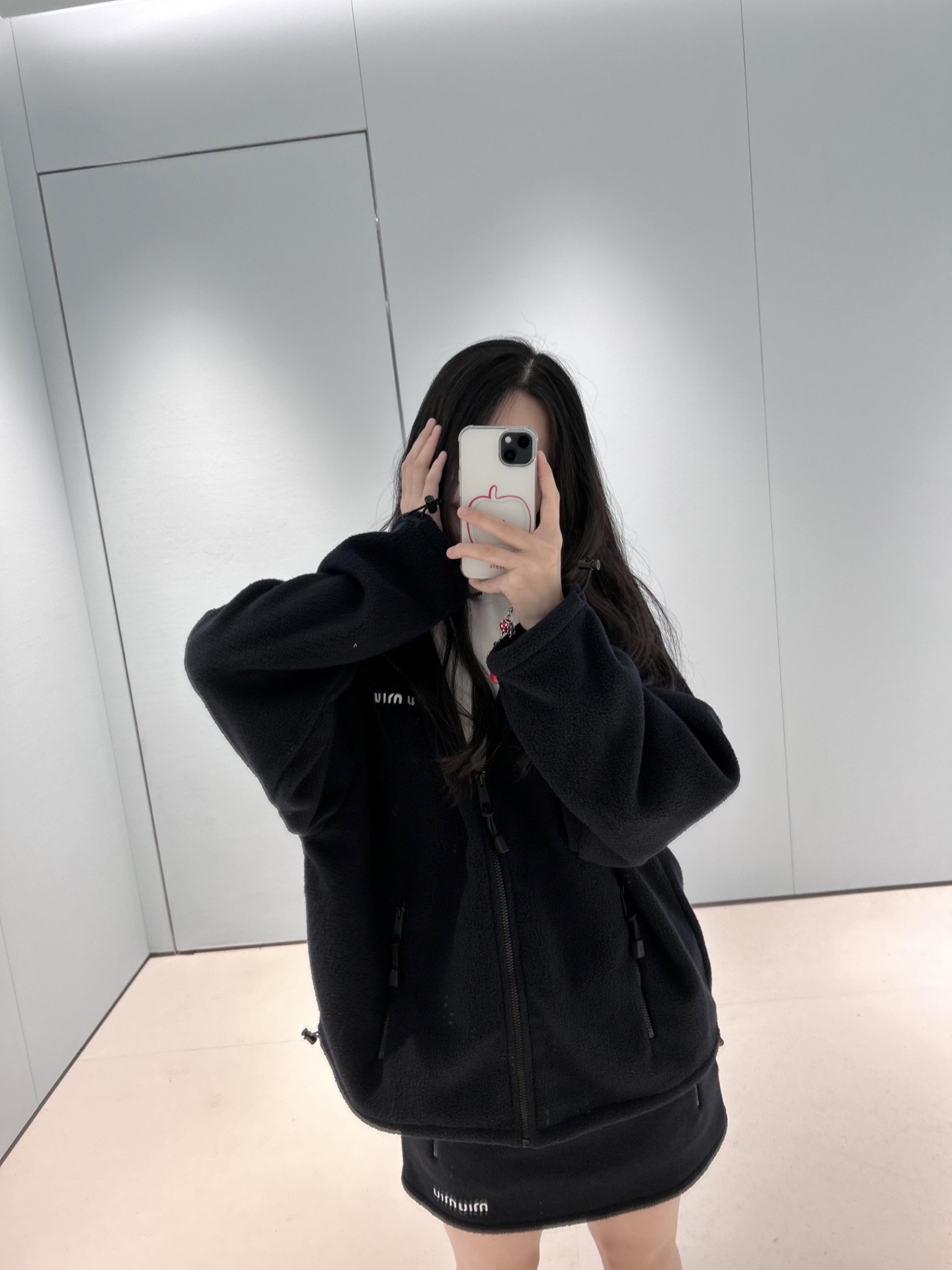 Miu Miu Fleece Hoodie Jacket with Embroidered Logo - Casual & Stylish 7 i1756201497821 2815 0 5
