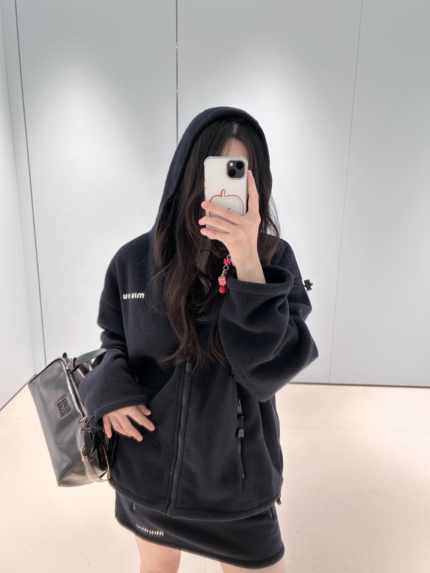 Miu Miu Fleece Hoodie Jacket with Embroidered Logo - Casual & Stylish 9 i1756201500206 7671 0 7