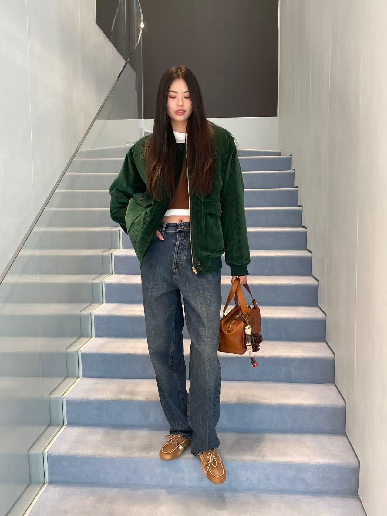 Miu Miu Corduroy Jacket - Jewel Green, Relaxed Fit, Unisex Style 4 i1756288577814 2139 0 3