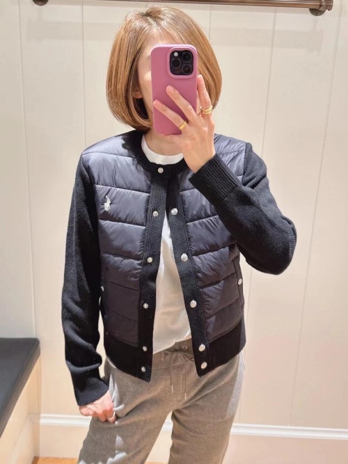 Ralph Lauren Women's Embroidered Knit-Panel Down Puffer Jacket 1 Ralph Lauren Women's Embroidered Knit-Panel Down Puffer Jacket