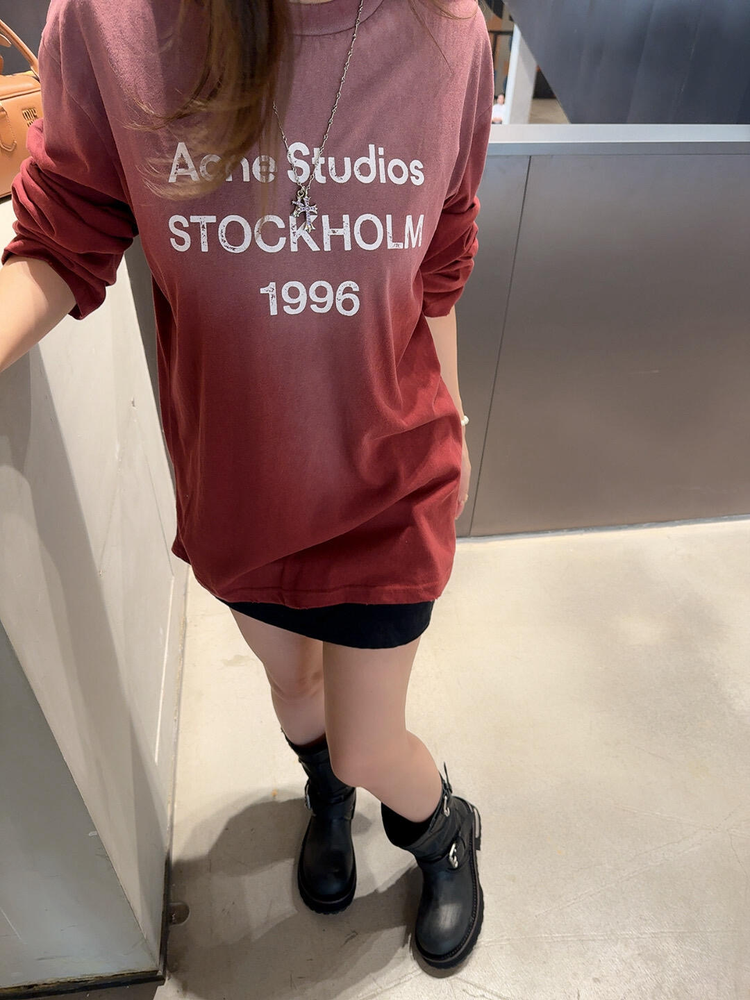 Acne Studios 1996 Caramel Brown Ombre Long Sleeve T-Shirt 6 i1757309184048 453 0 4
