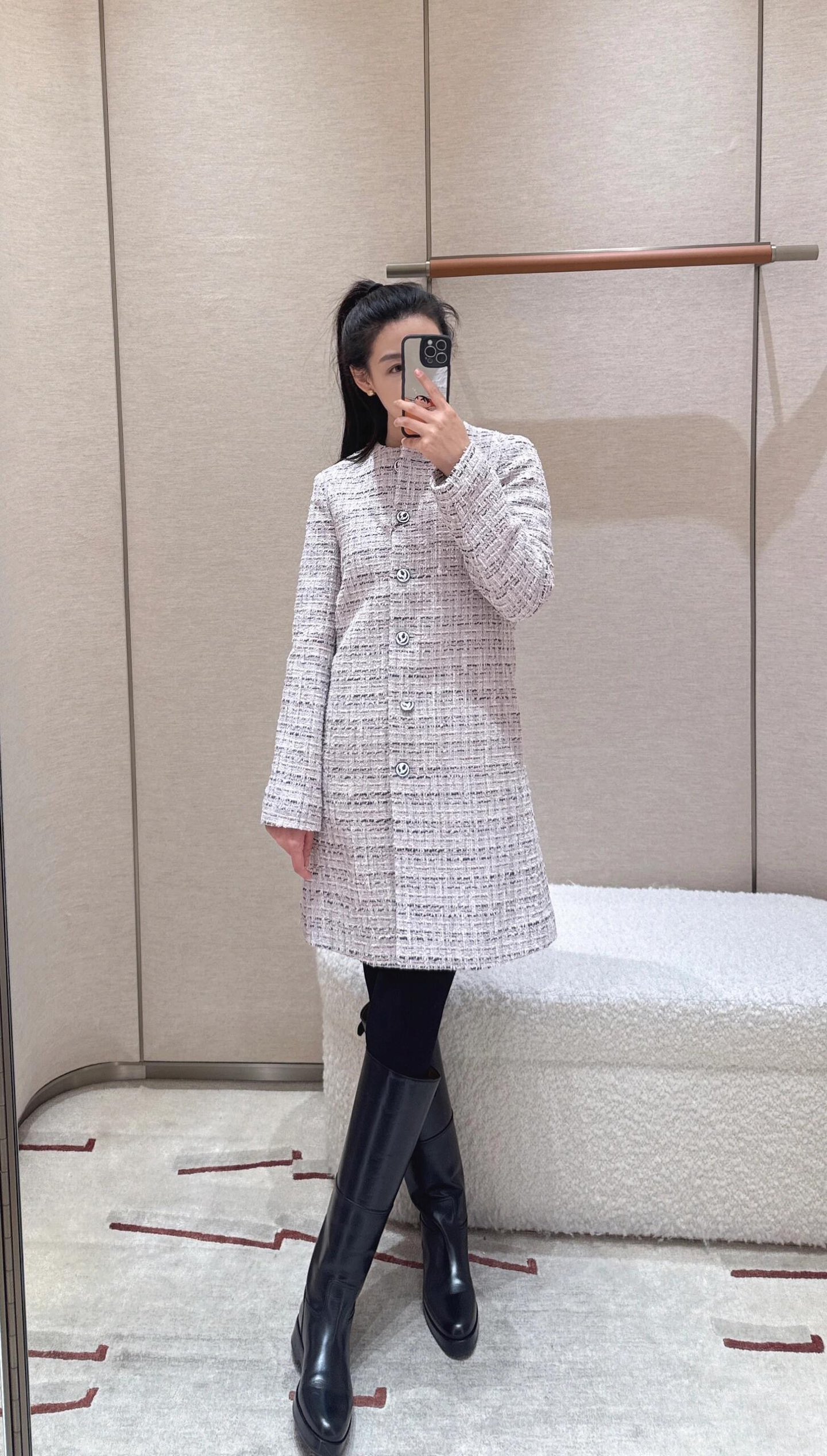 Elegant Tweed Coat: French Style Outerwear for Autumn/Winter 5 i1757932804324 7124 0 3