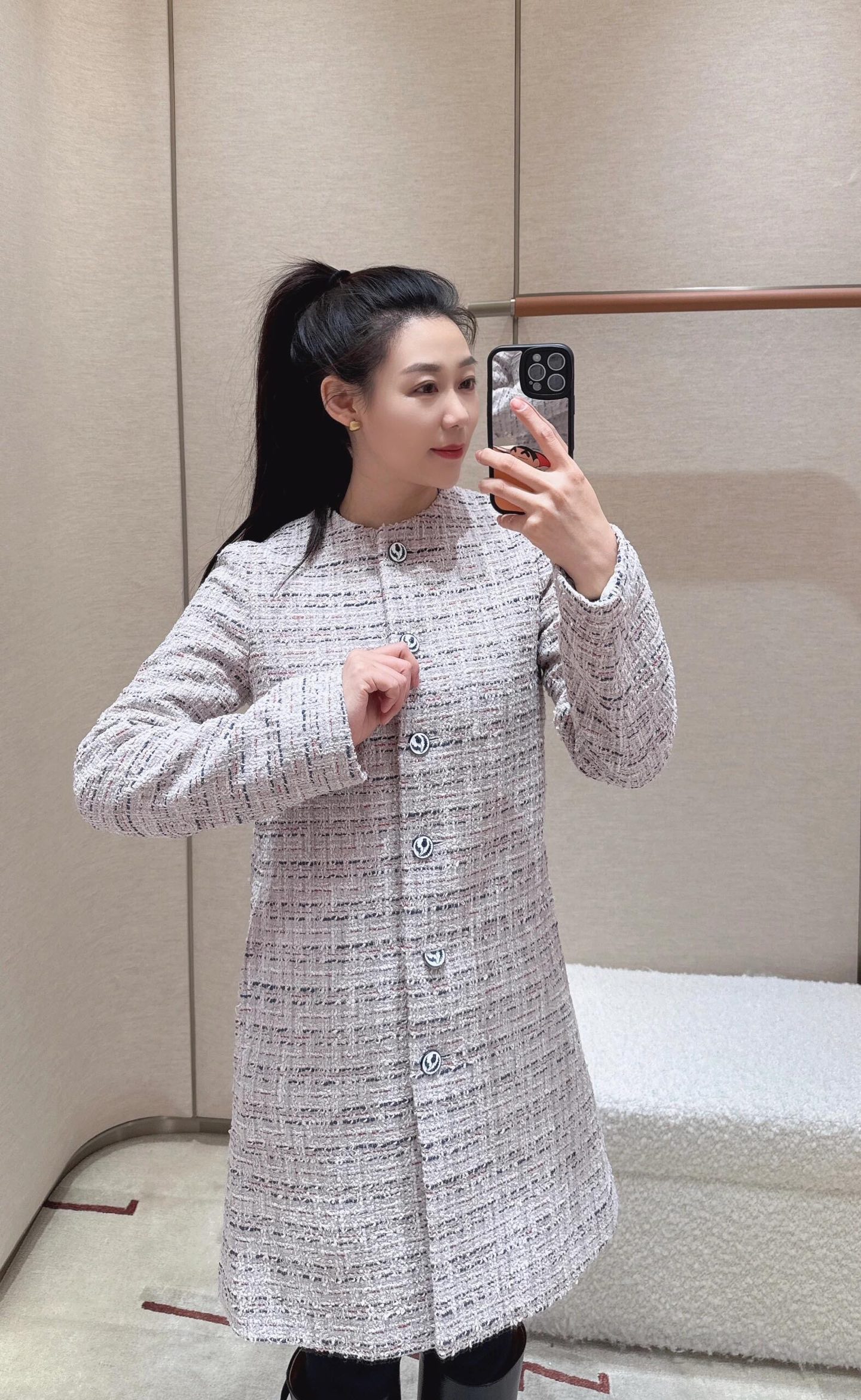 Elegant Tweed Coat: French Style Outerwear for Autumn/Winter 6 i1757932804337 8056 0 4