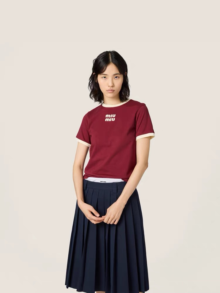 미우미우 여성 반팔 26SS 52948