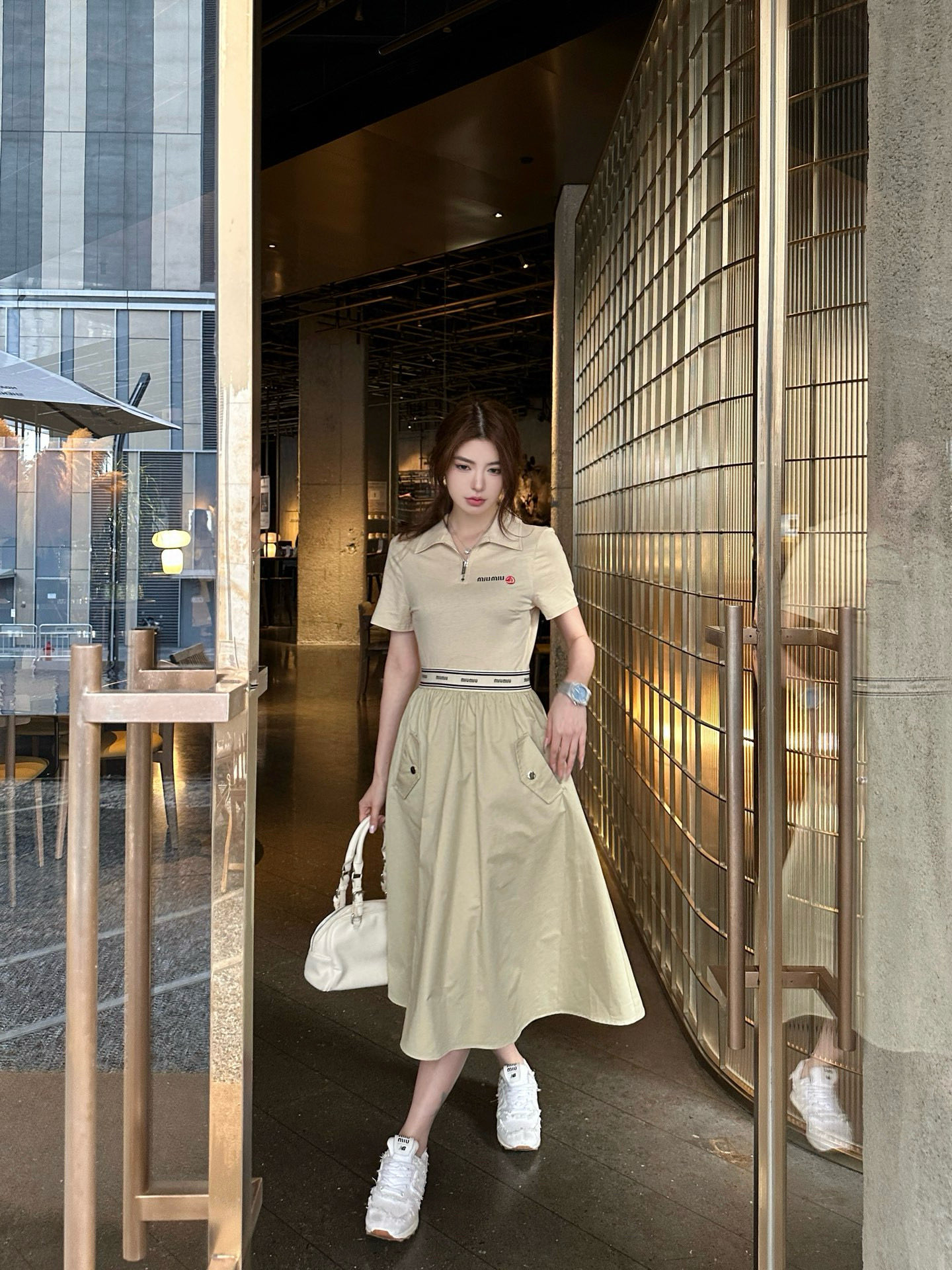 Dior 2025 Spring/Summer Polo Dress with Bee Detail and A-Line Silhouette