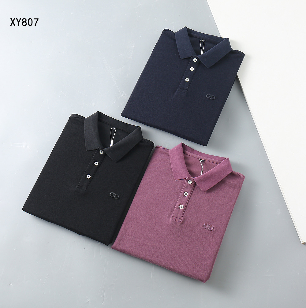 NO:541350,New Polo shirt with autumn and winter color black royal blue purple fabric long lint cotton Size M-4XL, alexander wang19860909秋冬新款Polo衫 颜色黑色 宝蓝 紫色 面料长绒棉 尺码M-4XL,,alexander wang,Men's clothing