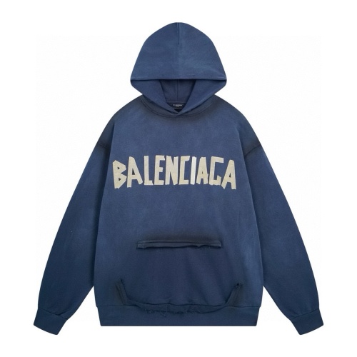 Balenciaga 2025 SS Classic Tape Print Hoodie - Washed & Distressed 1 Balenciaga 2025 SS Classic Tape Print Hoodie - Washed & Distressed