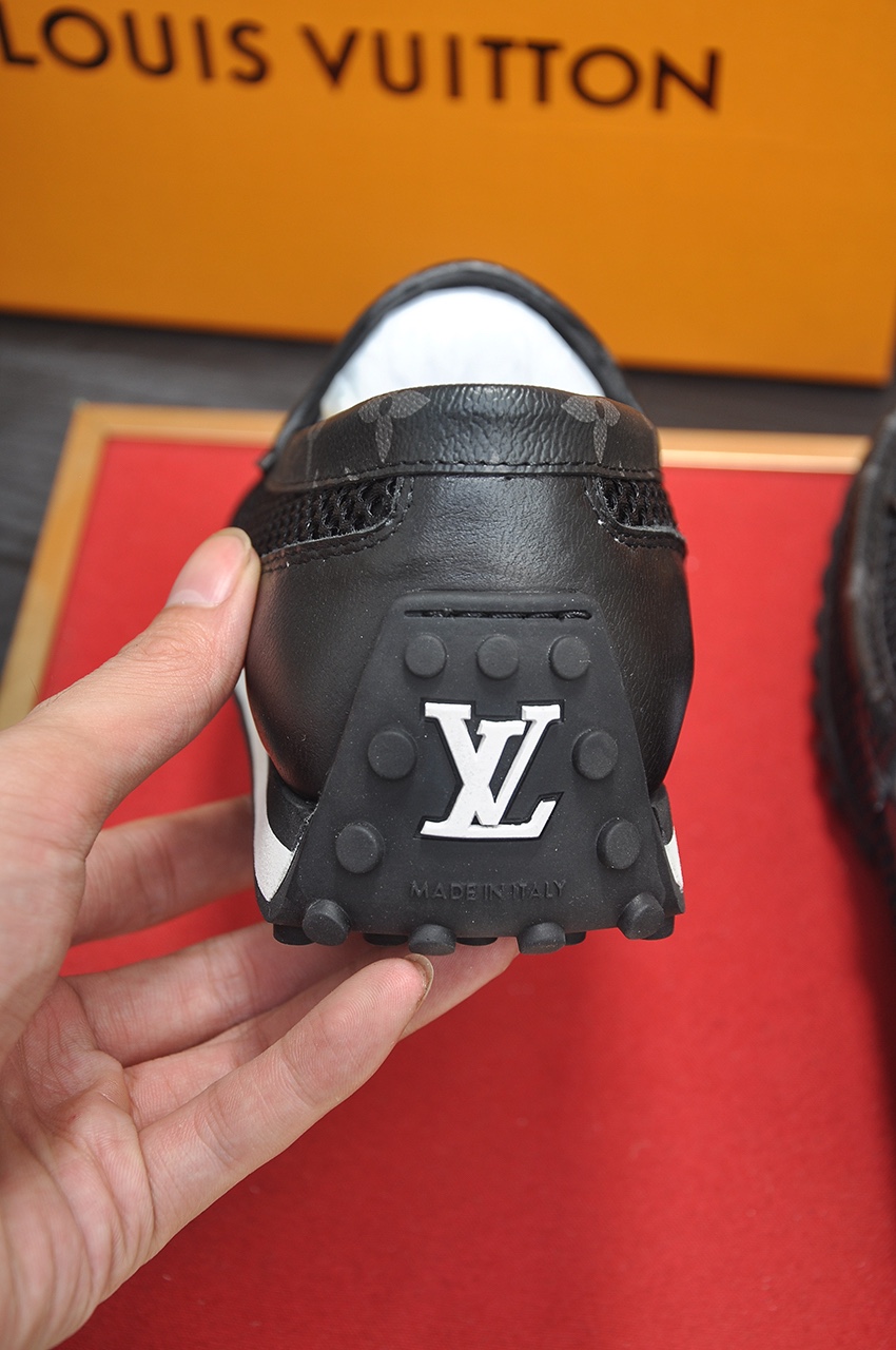 Louis Vuitton Men's Black Leather Loafers, Classic Style, Sizes 39-45 10 i1721408089 907 8