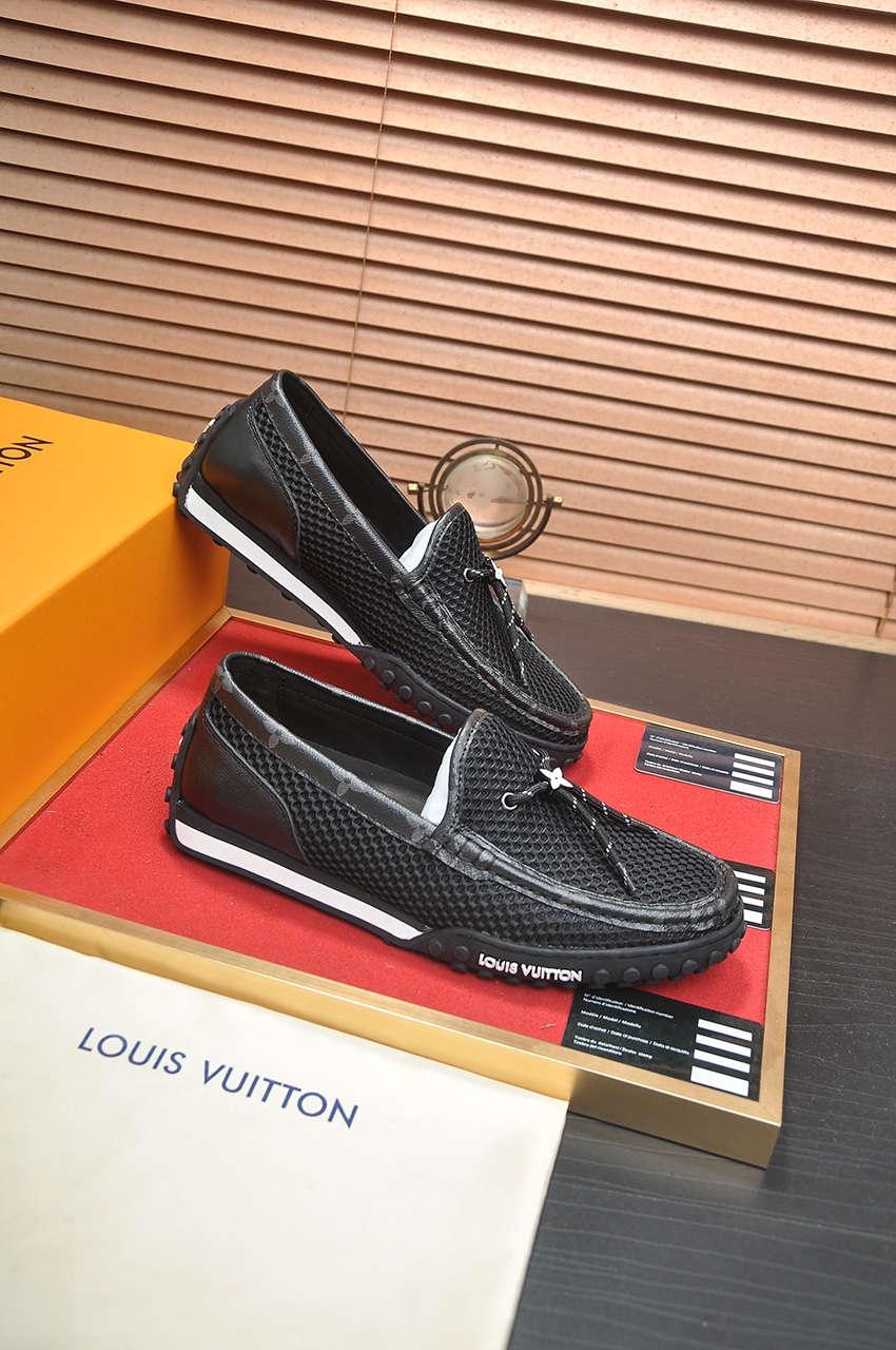 Louis Vuitton Men's Black Leather Loafers, Classic Style, Sizes 39-45 7 i1721408089 935 4