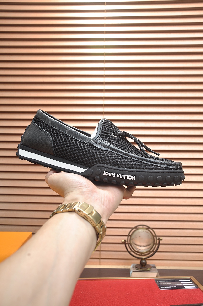 Louis Vuitton Men's Black Leather Loafers, Classic Style, Sizes 39-45 5 i1721408089 9903 6