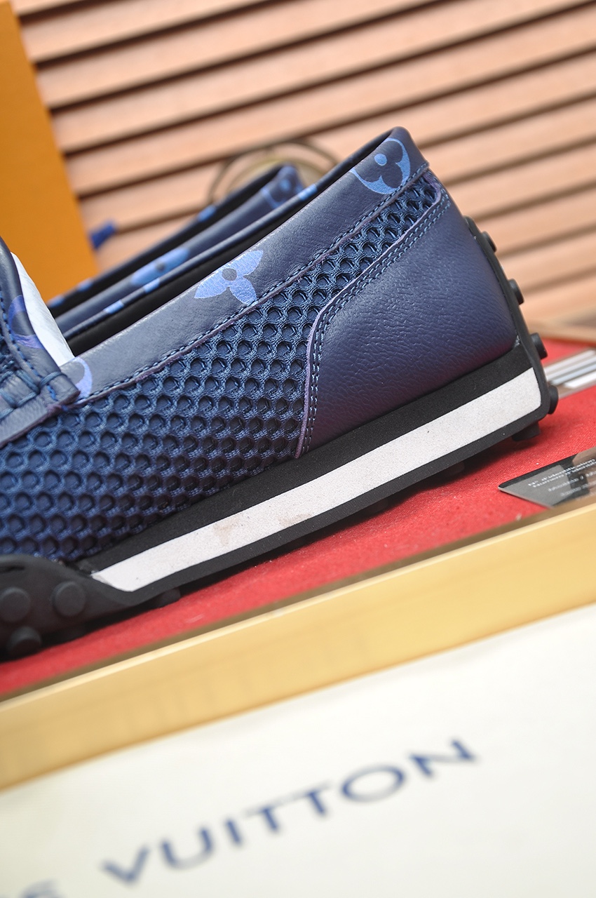 Louis Vuitton Men's Classic Blue Leather Loafers - Size 39-45 10 i1721408102 8399 7