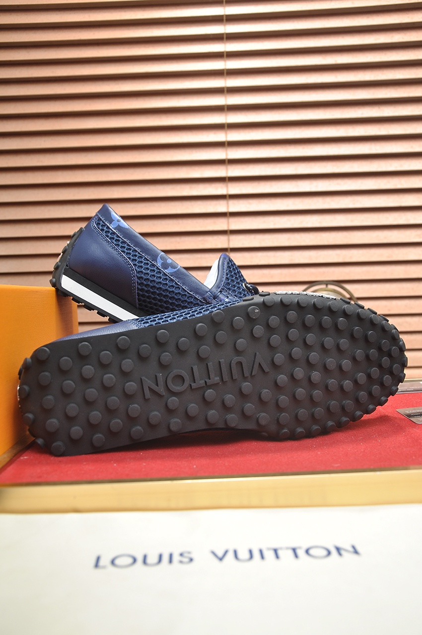 Louis Vuitton Men's Classic Blue Leather Loafers - Size 39-45 8 i1721408102 8960 8