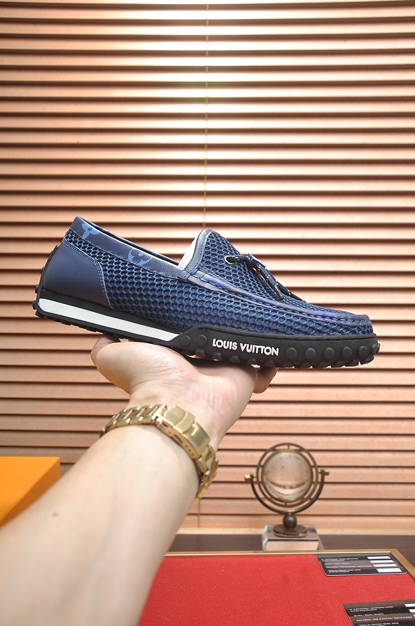 Louis Vuitton Men's Classic Blue Leather Loafers - Size 39-45 5 i1721408102 9308 5