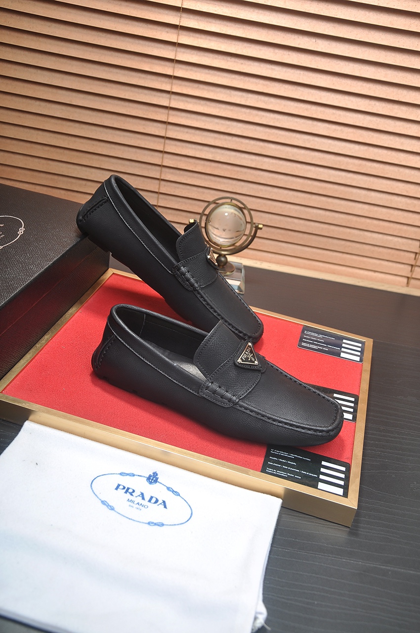 Prada Men's Leather Loafers - Premium Quality, Comfortable Fit 7 i1725035174 8204 1