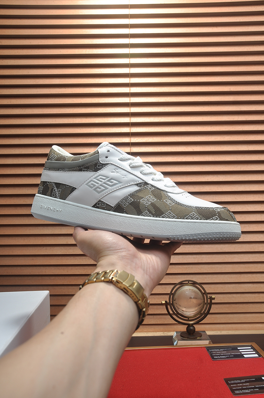 Givenchy Men's City Sport Logo Sneakers White/Brown Size 38-44 1 Givenchy Men's City Sport Logo Sneakers White/Brown Size 38-44