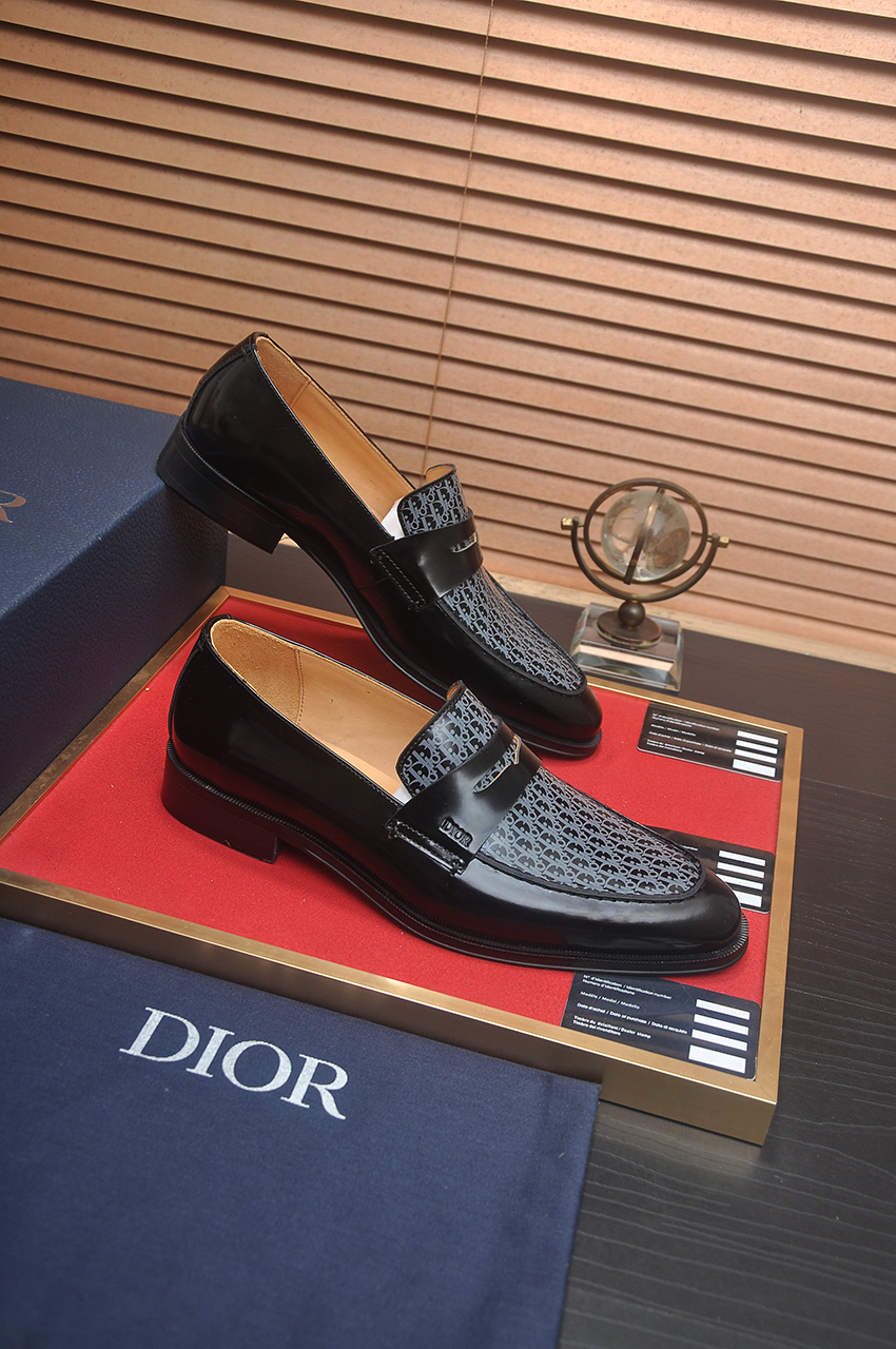 Dior Black Leather Loafers with Oblique Motif - Size 38-44 7 i1742234456044 7544 0 5