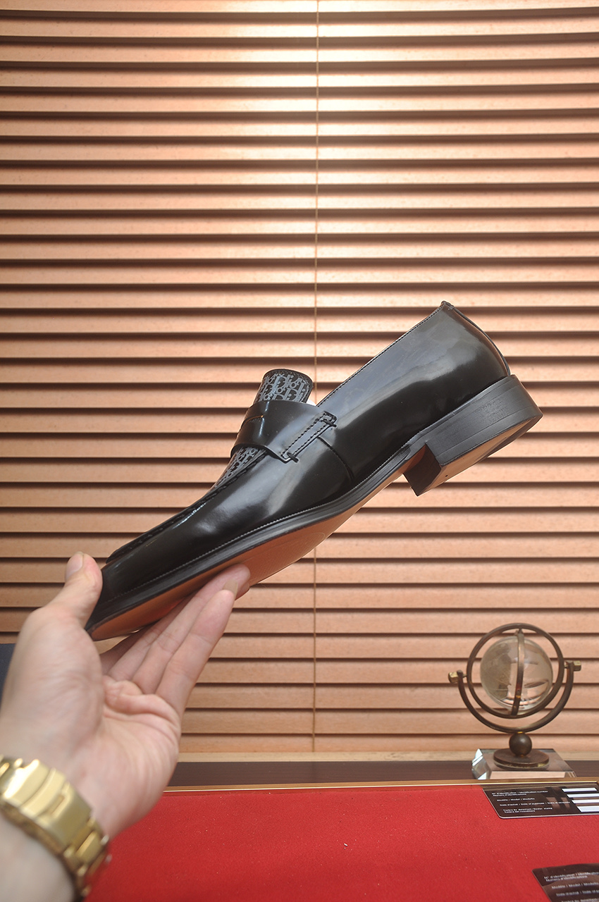 Dior Black Leather Loafers with Oblique Motif - Size 38-44 6 i1742234456742 8721 0 4