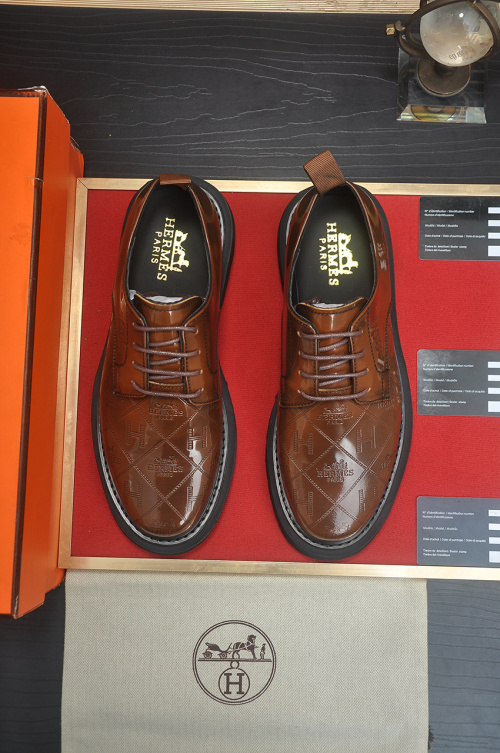 Hermes Classic Leather Dress Shoes, Brown, Sizes 38-45, Premium Quality 14 Hermes Classic Leather Dress Shoes, Brown, Sizes 38-45, Premium Quality