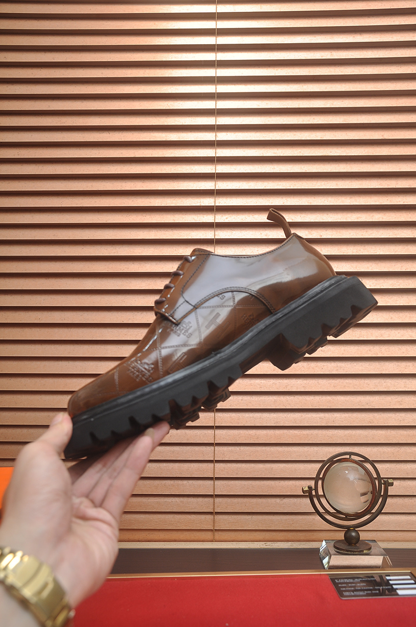 Hermes Classic Leather Dress Shoes, Brown, Sizes 38-45, Premium Quality 6 i1742577598734 1461 0 4
