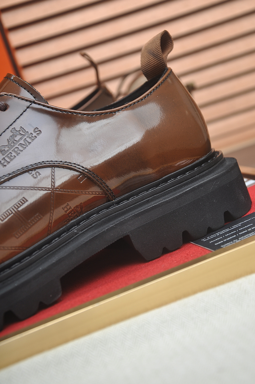 Hermes Classic Leather Dress Shoes, Brown, Sizes 38-45, Premium Quality 10 i1742577599195 9491 0 8