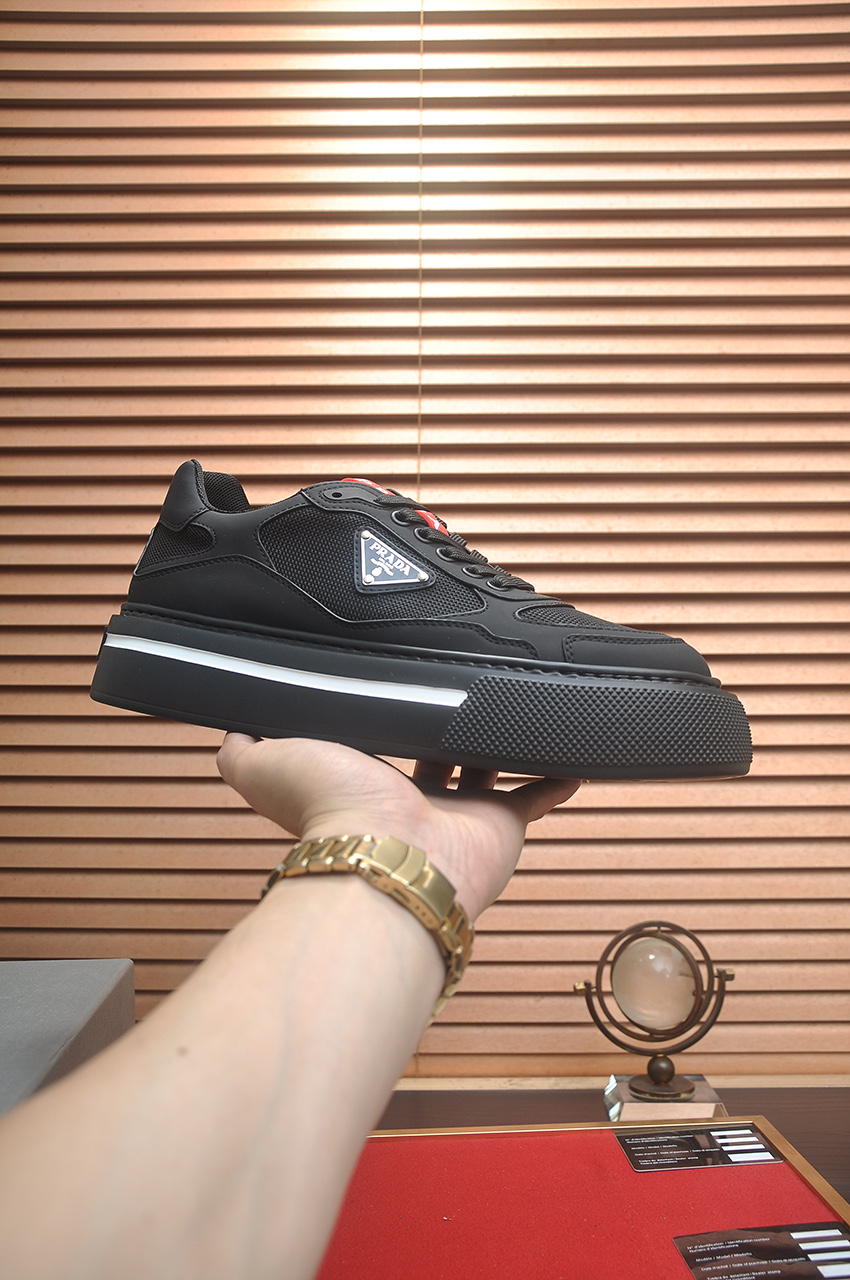 Prada Men's Black Leather & Rubber Sneakers - Size 38-45 2 i1742577674480 2317 0 0