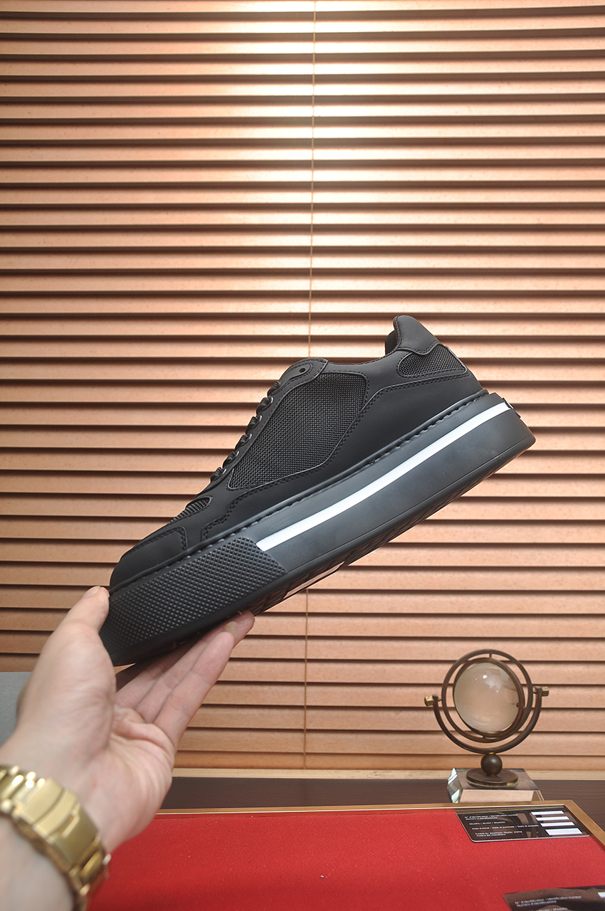Prada Men's Black Leather & Rubber Sneakers - Size 38-45 6 i1742577674484 4245 0 4