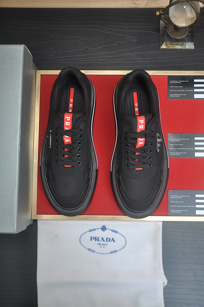 Prada Men's Black Leather & Rubber Sneakers - Size 38-45 3 i1742577674486 8355 0 1