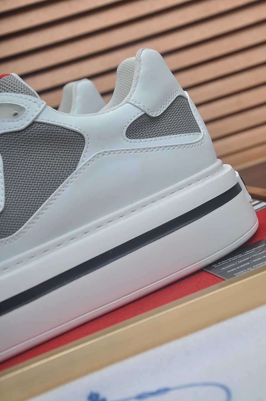 Prada Men's Leather & Mesh Sneakers, White, Sizes 38-44 10 i1742577686608 8792 0 8