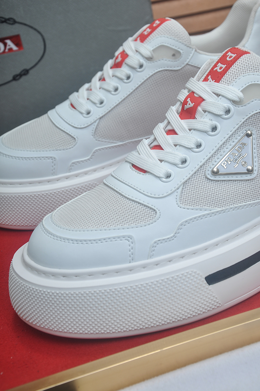 Prada White Leather Sneakers for Men, Premium Quality, Sizes 38-45 9 i1742577698068 4116 0 7