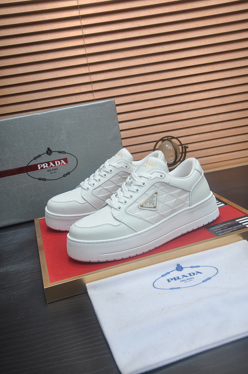 Prada White Leather Sneakers for Men, Stylish and Comfortable 5 i1742577748784 3343 0 3