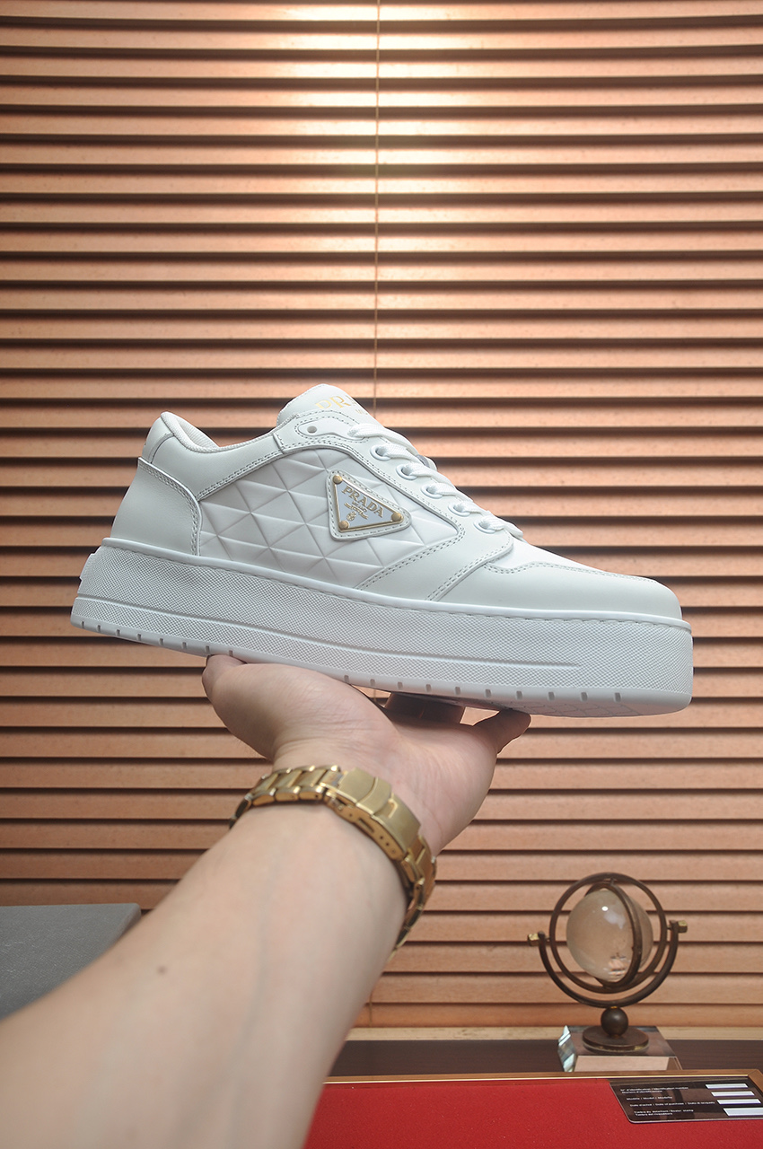 Prada White Leather Sneakers for Men, Stylish and Comfortable 2 i1742577749466 445 0 0