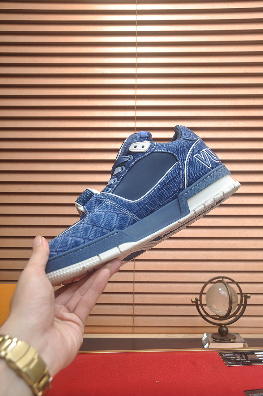 Louis Vuitton Trainer Maxi Sneaker: Denim, Monogram Accents, and Premium Comfort 6 i1742578001690 7658 0 4