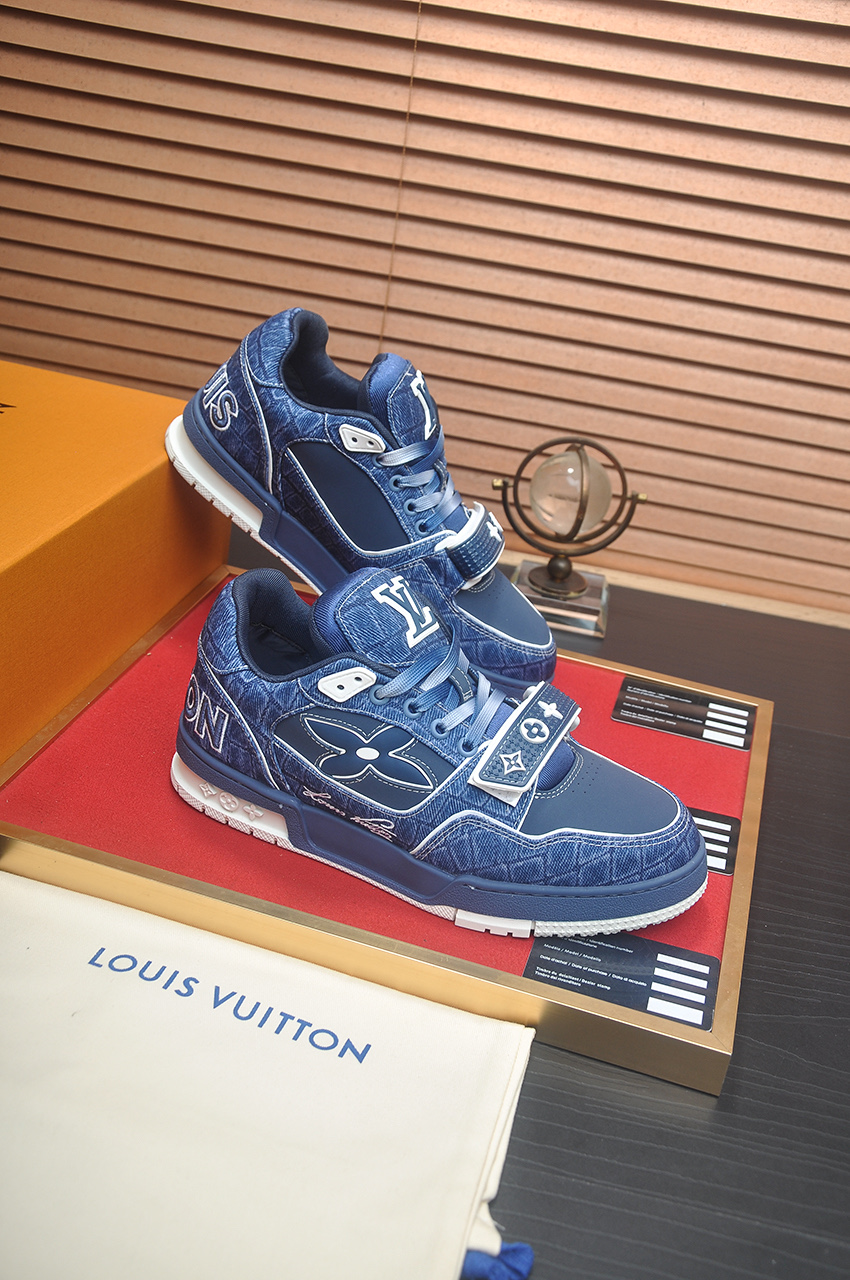 Louis Vuitton Trainer Maxi Sneaker: Denim, Monogram Accents, and Premium Comfort 7 i1742578001717 3042 0 5