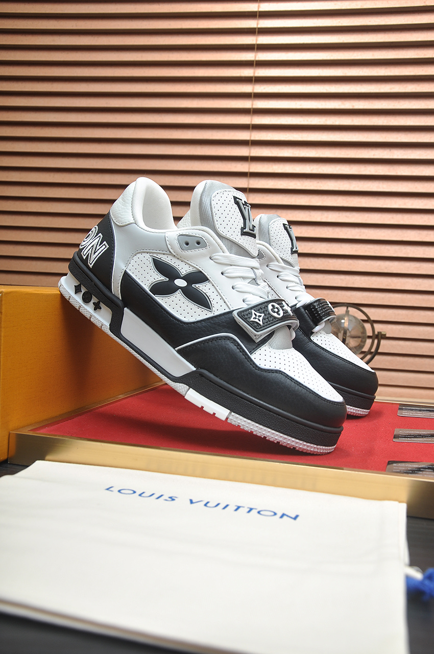 Louis Vuitton Trainer Maxi Sneakers, Leather Upper, Monogram Accents, Stylish 4 i1742578118226 4975 0 2