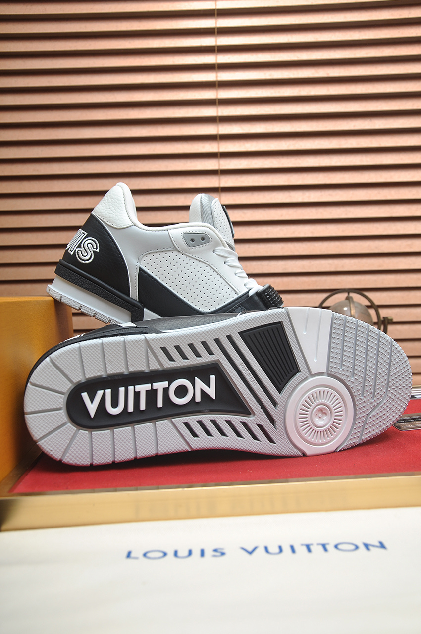 Louis Vuitton Trainer Maxi Sneakers, Leather Upper, Monogram Accents, Stylish 8 i1742578118231 2642 0 6