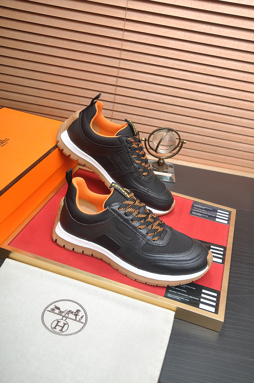 Hermes Men's Leather Sneakers - Comfortable, Breathable & Stylish 7 i1742927272449 9275 0 5