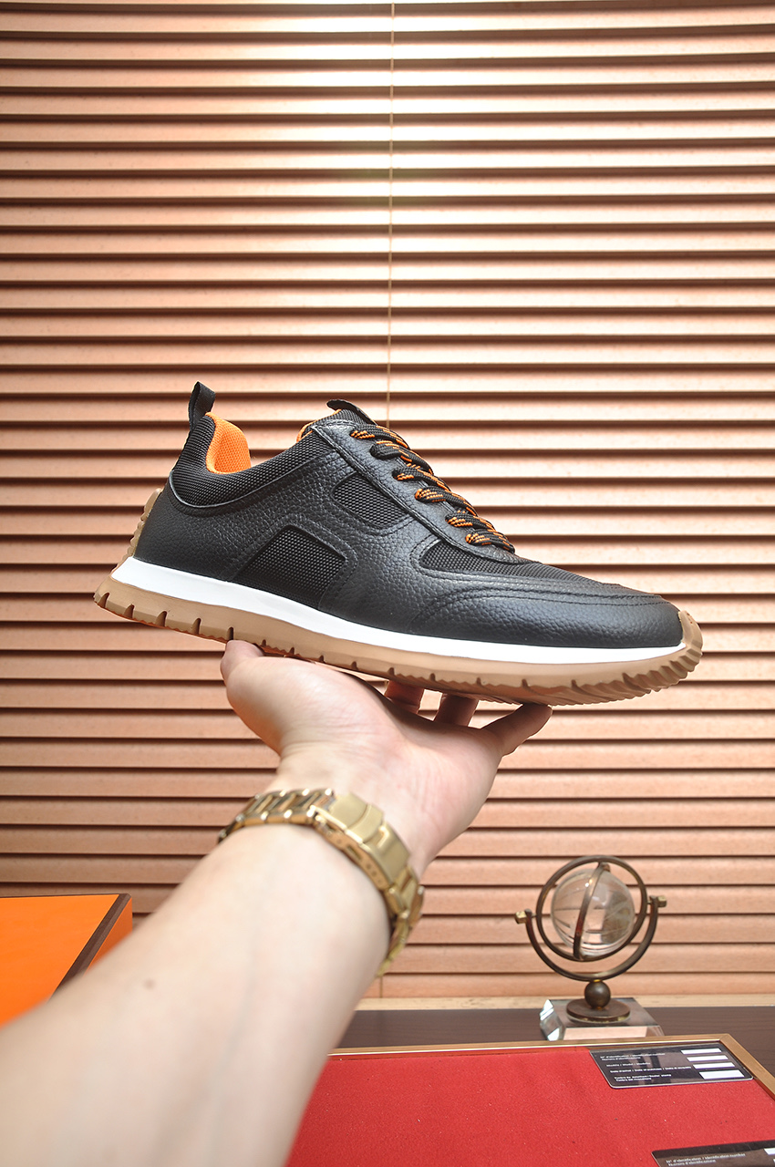 Hermes Men's Leather Sneakers - Comfortable, Breathable & Stylish 2 i1742927272510 2378 0 0