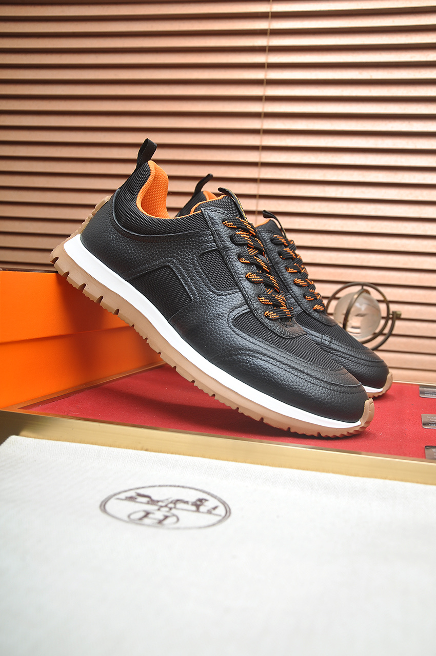 Hermes Men's Leather Sneakers - Comfortable, Breathable & Stylish 4 i1742927273296 3546 0 2