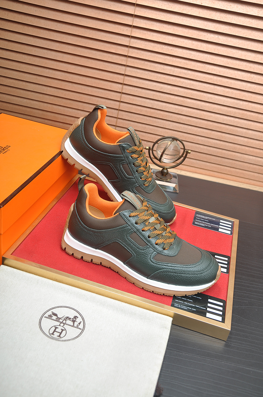 Hermes Men's Leather Sneakers - Comfortable, Breathable, and High-End 7 i1742927295165 2016 0 5