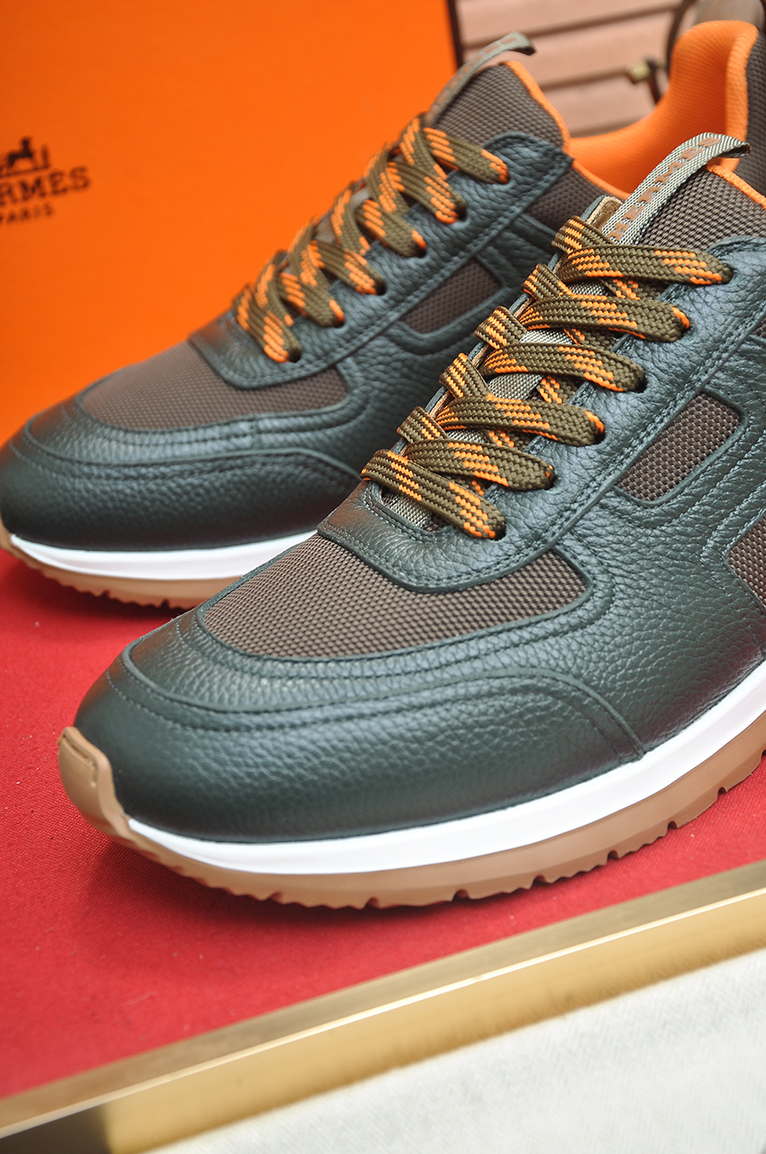 Hermes Men's Leather Sneakers - Comfortable, Breathable, and High-End 9 i1742927295214 3716 0 7