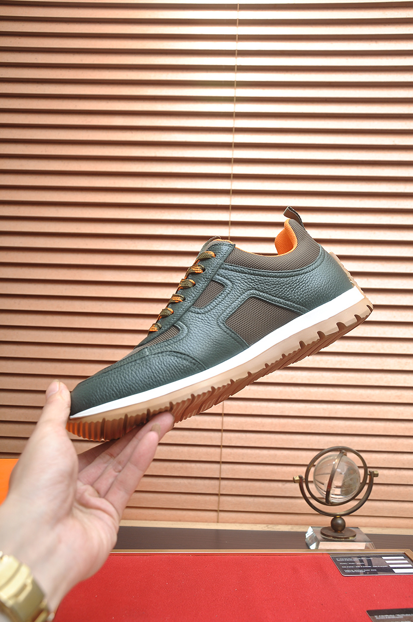 Hermes Men's Leather Sneakers - Comfortable, Breathable, and High-End 6 i1742927295652 8182 0 4