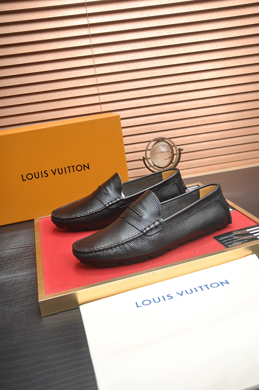 Louis Vuitton Men's Black Leather Loafers - Comfortable & Stylish Shoes 4 i1743097908400 4489 0 2